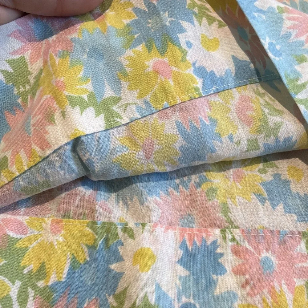 Vtg Daisy Flower Pillowcase By Pacific Standard Size